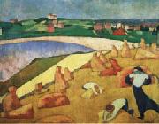 Harvest on the Edge of the Sea Emile Bernard